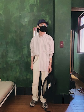 「VINTAGE（ヴィンテージ）のアイテム」を使った、Pato Vetoriniさん（メンズ・168cm）の秋コーディネート