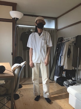 「JINS（ジンズ）のアイテム」を使った、Pato Vetoriniさん（メンズ・168cm）の夏コーディネート