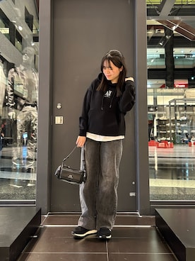 「ARMANI EXCHANGE（アルマーニエクスチェンジ）のアイテム」を使った、SAYOさん（レディース・156cm）の秋コーディネート