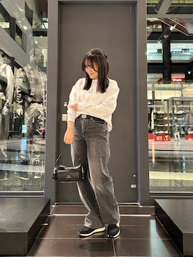 「ARMANI EXCHANGE（アルマーニエクスチェンジ）のアイテム」を使った、SAYOさん（レディース・156cm）の秋コーディネート