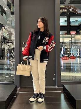 「アイテム（アナログ腕時計）」を使った、SAYOさん（レディース・156cm）の秋コーディネート