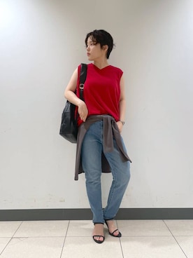 「アイテム（バックパック/リュック）」を使った、Hiyoさん（レディース・152cm・20代）の夏コーディネート