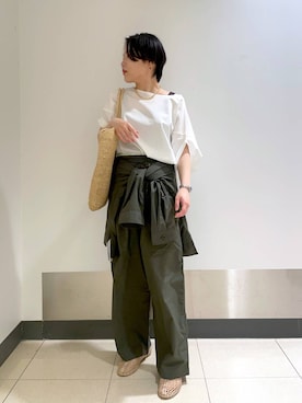 「MADE IN MADA（メイドインマダ）のアイテム」を使った、Hiyoさん（レディース・152cm）の春コーディネート