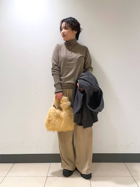 「BARNYARDSTORM（バンヤードストーム）のBARNYARDSTORM / ハイブリッドストレッチブーツ（ブーツ）」を使った、Hiyoさん（レディース・152cm）の秋コーディネート