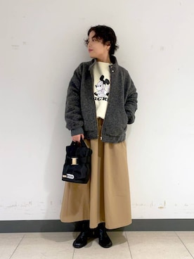 「BARNYARDSTORM」｜Hiyoさん（レディース・152cm）の秋コーディネート