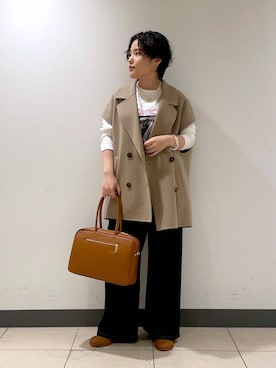 「アイテム（その他小物）」を使った、Hiyoさん（レディース・152cm）の秋コーディネート