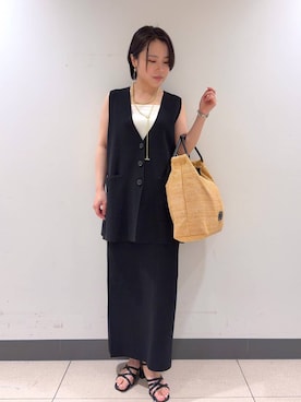 「ハンサム」｜Hiyoさん（レディース・152cm）の夏コーディネート