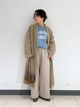 「アイテム（チェスターコート）」を使った、Hiyoさん（レディース・152cm・20代）の秋コーディネート