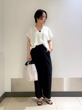 「BARNYARDSTORM（バンヤードストーム）のアイテム（トップス）」を使った、Hiyoさん（レディース・152cm）の春コーディネート