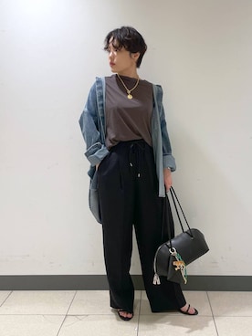 「アイテム（キーホルダー）」を使った、Hiyoさん（レディース・152cm）の夏コーディネート