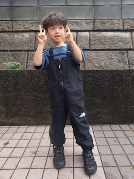 「アイテム（オールインワン・サロペット）」を使った、soraさん（キッズ・110cm）の夏コーディネート