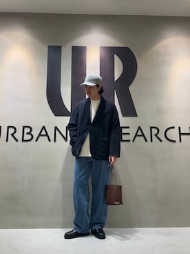 「MASTER&Co（マスターアンドコー）のアイテム（バッグ）」を使った、八木さん（メンズ・178cm）の冬コーディネート