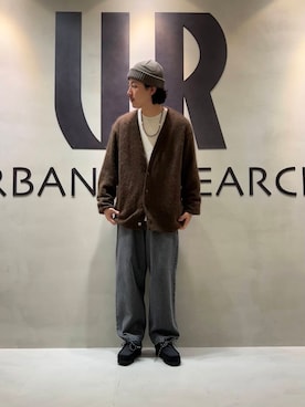 「アイテム（その他シューズ）」を使った、八木さん（メンズ・178cm）の秋コーディネート