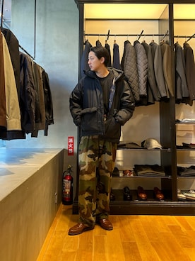 「アイテム（ダウンジャケット/コート）」を使った、八木さん（メンズ・178cm・20代）の秋コーディネート