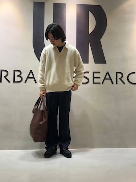 「アイテム（その他シューズ）」を使った、八木さん（メンズ・178cm）の秋コーディネート
