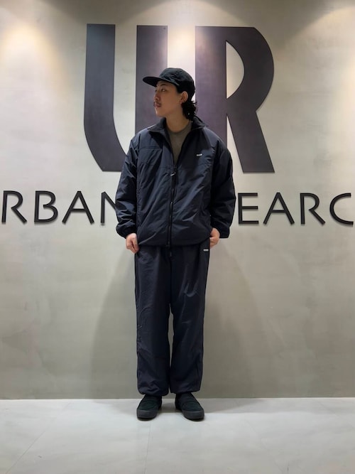 FARAH ブラック ナイロンジャケット、ナイロンパンツ Nylon Zip Up Jacket | FARAH(ファーラー) / アウター ナイロン