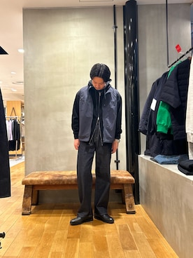 「MASTER&Co（マスターアンドコー）のアイテム」を使った、八木さん（メンズ・178cm）の冬コーディネート