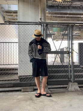 「アイテム（カバーオール）」を使った、ur20241030さん（メンズ・178cm）の夏コーディネート
