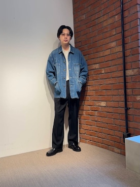 「URBAN RESEARCH（アーバンリサーチ）のアイテム（デニムジャケット）」を使った、ur20241030さん（メンズ・178cm）の冬コーディネート