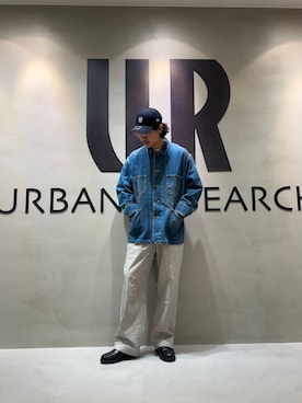 「URBAN RESEARCH（アーバンリサーチ）のアイテム（デニムジャケット）」を使った、ur20241030さん（メンズ・178cm）の冬コーディネート