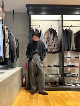 「アイテム（キーケース/キーアクセサリー）」を使った、八木さん（メンズ・178cm・20代）の冬コーディネート