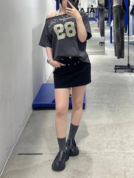 「Midnight Move（ミッドナイトムーブ）のアイテム」を使った、wtaaem95さん（レディース・157cm）の夏コーディネート