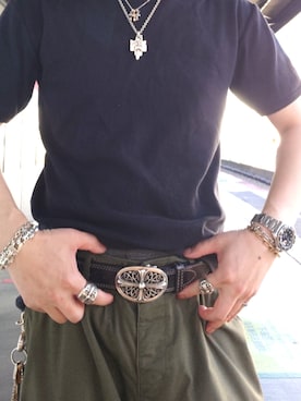 「CHROME HEARTS（クロムハーツ）のアイテム」を使った、masterknさん（メンズ・173cm）の夏コーディネート