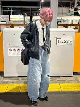 「アイテム（ブルゾン）」を使った、ko-kiさん（メンズ・175cm・10代）の秋コーディネート