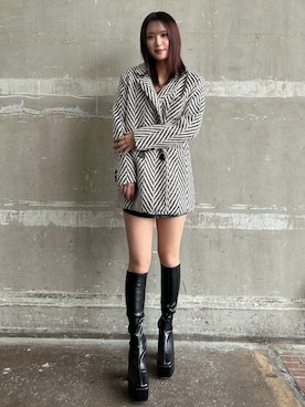 「GYDA（ジェイダ）のアイテム（テーラードジャケット）」を使った、koharuさん（レディース・161cm）の秋コーディネート