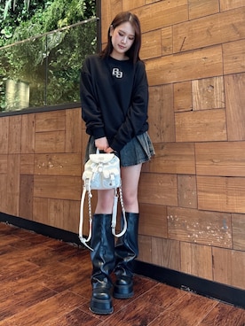 「アイテム（バックパック/リュック）」を使った、koharuさん（レディース・161cm）の秋コーディネート