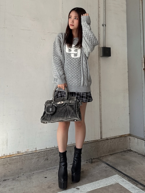 GYDA（ジェイダ） ハンドバッグ vintage like denim BAG : ZOZOTOWN