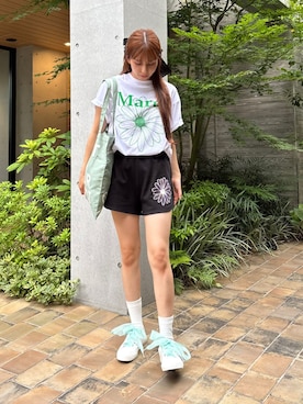 「アイテム（ヘアアクセサリー）」を使った、Mardi_Daikanyamaさん（レディース・155cm）の夏コーディネート