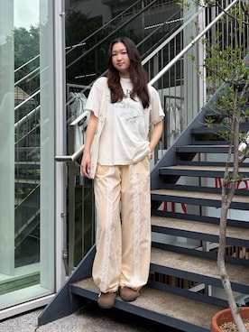 「フラワープリント」｜Mardi_Daikanyamaさん（レディース・155cm）の夏コーディネート