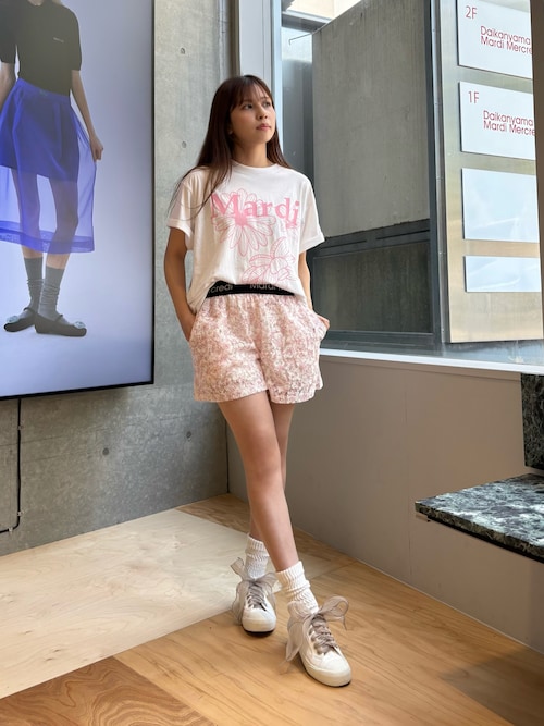 TSHIRT TRIPLE FLOWER（Tシャツ/カットソー）｜Mardi Mercredi