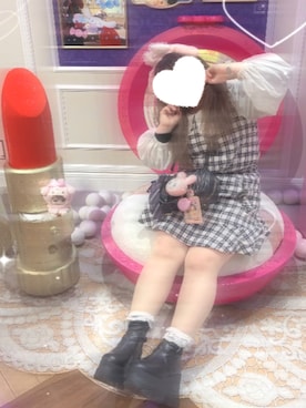 「miu miu（ミュウミュウ）のアイテム（バッグ）」を使った、あーるちゃんさん（レディース・147cm）の秋コーディネート