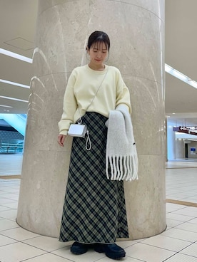 「アイテム（財布）」を使った、riisaaamさん（レディース・152cm）の冬コーディネート