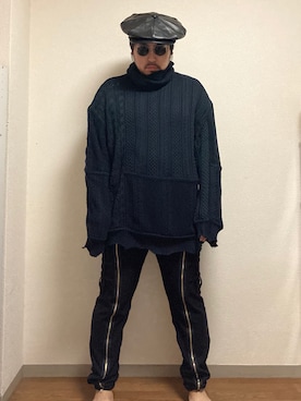 「モードストリート」｜「アイテム（キャスケット）」を使った、dateoさん（メンズ・174cm）の秋コーディネート