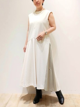 「アイテム（ワンピース/ドレス）」を使った、kana@qualiteさん（レディース・152cm・30代）の夏コーディネート