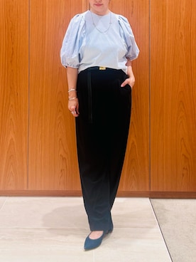 「アイテム（ネックレス）」を使った、kana@qualiteさん（レディース・152cm・40代）の夏コーディネート
