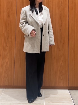 「アイテム（テーラードジャケット）」を使った、kana@qualiteさん（レディース・152cm・40代）の秋コーディネート