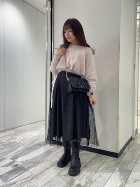 Emi【骨格ウェーブ/ブルベ冬】さん（レディース・152cm）の秋コーディネート