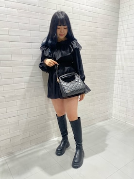 Emi【骨格ウェーブ/ブルベ冬】さん（レディース・152cm）の冬コーディネート