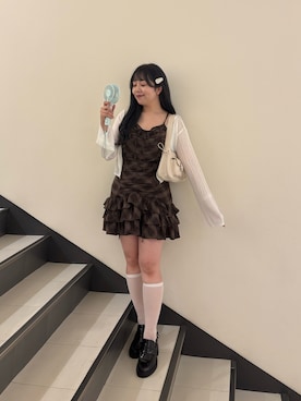「アイテム（ローファー）」を使った、Emi【骨格ウェーブ/ブルベ冬】さん（骨格ウェーブ・レディース・153cm）の夏コーディネート
