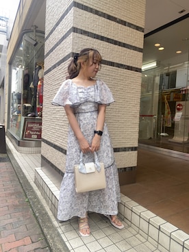 「トワルドジュイ」｜「アイテム（ワンピース/ドレス）」を使った、Emi【骨格ウェーブ/ブルベ冬】さん（レディース・152cm）の夏コーディネート