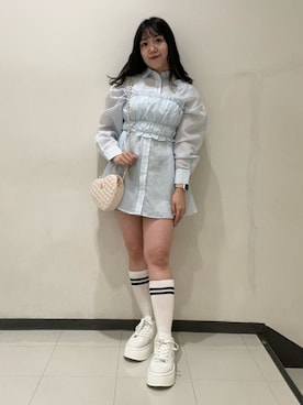 Emi【骨格ウェーブ/ブルベ冬】さん（レディース・153cm）の春コーディネート