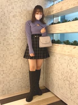 Emi【骨格ウェーブ/ブルベ冬】さん（レディース・152cm）の秋コーディネート