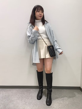 Emi【骨格ウェーブ/ブルベ冬】さん（レディース・152cm）の冬コーディネート