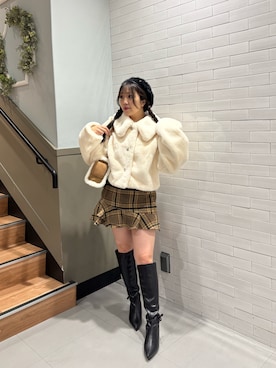 「one after another NICE CLAUP（ワンアフターアナザーナイスクラップ）のアイテム」を使った、Emi【骨格ウェーブ/ブルベ冬】さん（骨格ウェーブ・レディース・153cm）の秋コーディネート