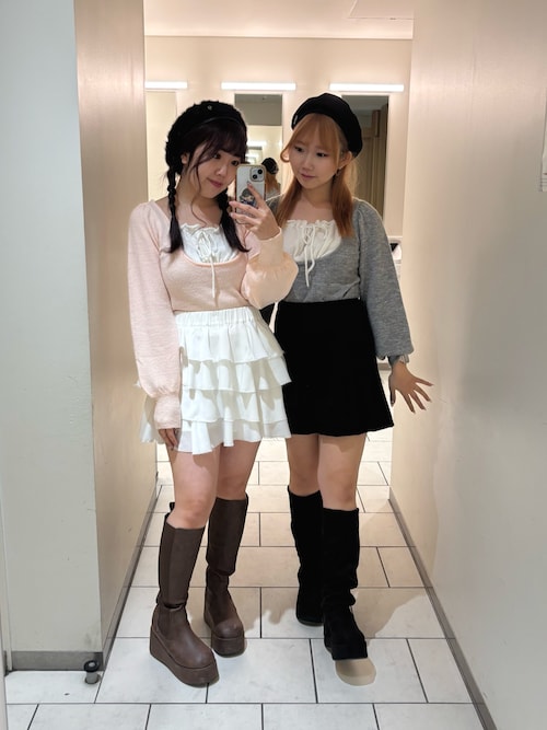 セール】レイヤードドッキングニット（ニット/セーター）｜one after