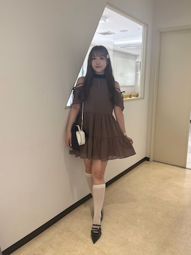 「one after another NICE CLAUP（ワンアフターアナザーナイスクラップ）のアイテム」を使った、Emi【骨格ウェーブ/ブルベ冬】さん（レディース・153cm）の夏コーディネート